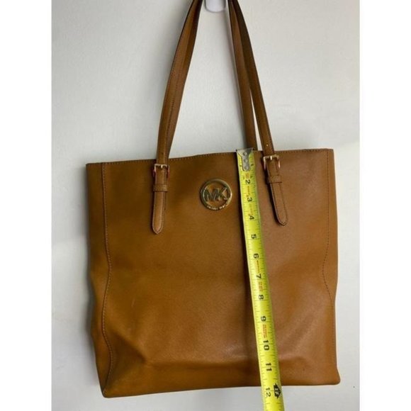 MICHAEL KORS Orange Saffiano Leather Jet Set Tote - Picture 3 of 9